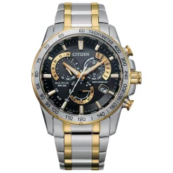 Citizen Perpetual Chrono A.T 43mm Stainless Steel and Yellow Gold Tone Eco-Drive Men’s Watch