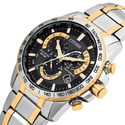 Citizen Perpetual Chrono A.T 43mm Stainless Steel and Yellow Gold Tone Eco-Drive Men’s Watch