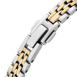 Citizen Silhouette 26mm Stainless Steel and Yellow Gold Tone Mother of Pearl Eco Drive Ladies Watch