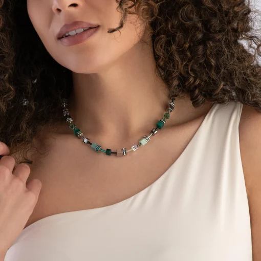 Coeur De Lion GeoCUBE Crystal Necklace