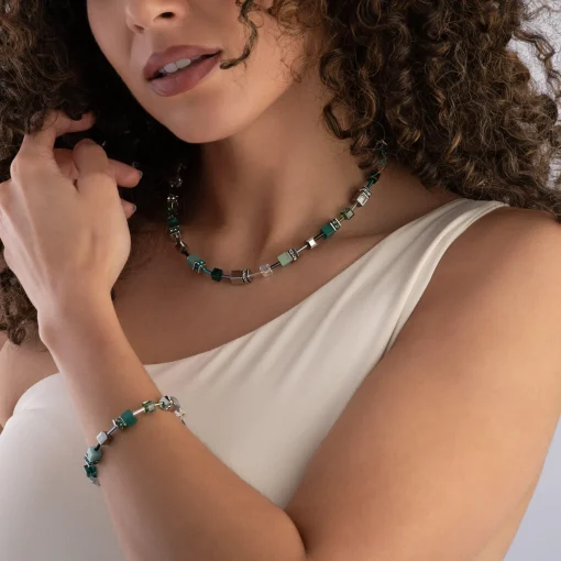 Coeur De Lion GeoCUBE Crystal Necklace