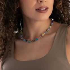 Coeur De Lion GeoCUBE Crystal Necklace