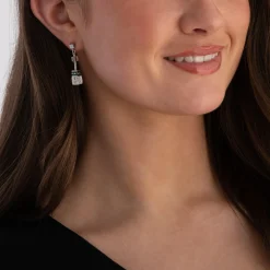 Coeur De Lion GeoCUBE Iconic Precious Crystal Drop Earrings