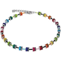 Coeur De Lion GeoCUBE Multi-Coloured Necklace