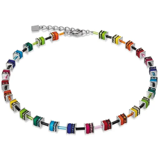 Coeur De Lion GeoCUBE Multi-Coloured Necklace