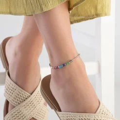 Coeur De Lion GeoCUBE Multicolour Anklet