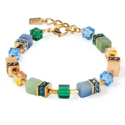Coeur De Lion GeoCUBE Precious Fusion Yellow Gold Tone Bracelet