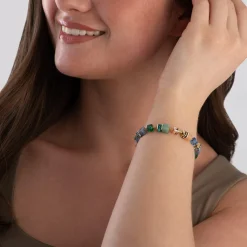 Coeur De Lion GeoCUBE Precious Fusion Yellow Gold Tone Bracelet