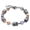 Coeur De Lion GeoCUBE Rose Gold Plated Bracelet