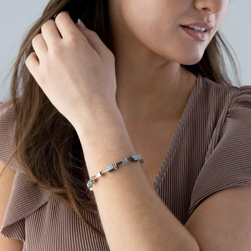 Coeur De Lion GeoCUBE Rose Gold Plated Bracelet