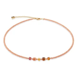 Coeur De Lion Joyful Colours Yellow Gold Tone Tiger’s Eye Necklace