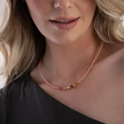 Coeur De Lion Joyful Colours Yellow Gold Tone Tiger’s Eye Necklace