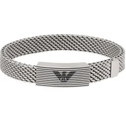 Emporio Armani Eagle Stainless Steel Logo Bracelet