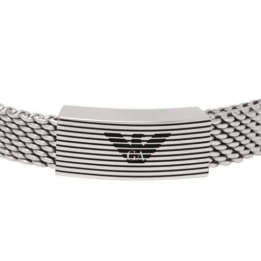 Emporio Armani Eagle Stainless Steel Logo Bracelet