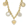 Emporio Armani Gold Tone Cubic Zirconia Necklace