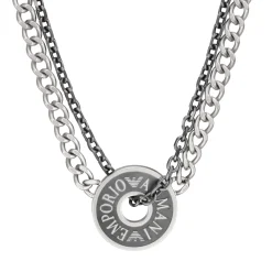 Emporio Armani Logo Essential Stainless Steel Men’s Necklace