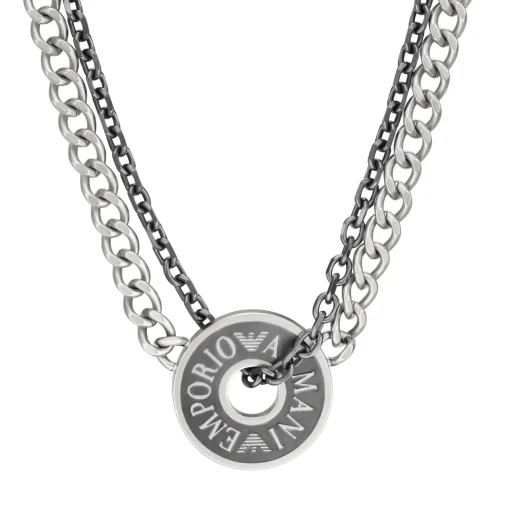 Emporio Armani Logo Essential Stainless Steel Men’s Necklace