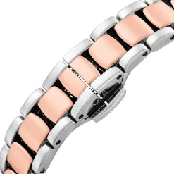 Emporio Armani 32mm Stainless Steel and Rose Gold Tone Crystal Ladies Watch