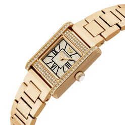 Emporio Armani 26mm Yellow Gold Tone Crystal Mother of Pearl Ladies Watch