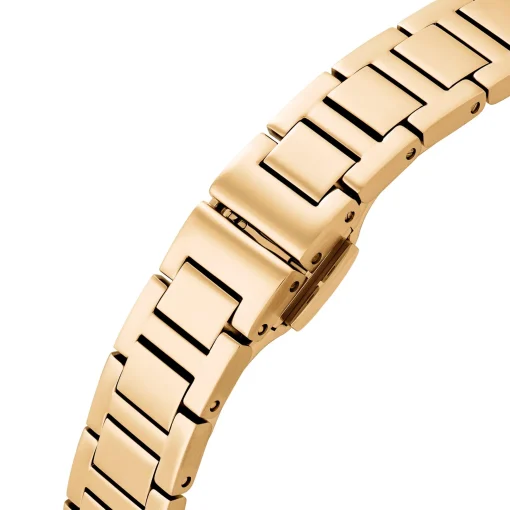 Emporio Armani 26mm Yellow Gold Tone Crystal Mother of Pearl Ladies Watch
