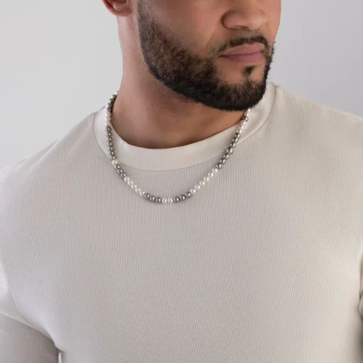 Emporio Armani Pearl Men’s Necklace