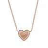Emporio Armani Rose Gold Plated Heart Necklace
