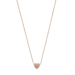 Emporio Armani Rose Gold Plated Heart Necklace