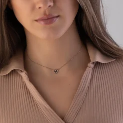 Emporio Armani Rose Gold Plated Heart Necklace