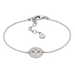 Emporio Armani Silver Cubic Zirconia Bracelet
