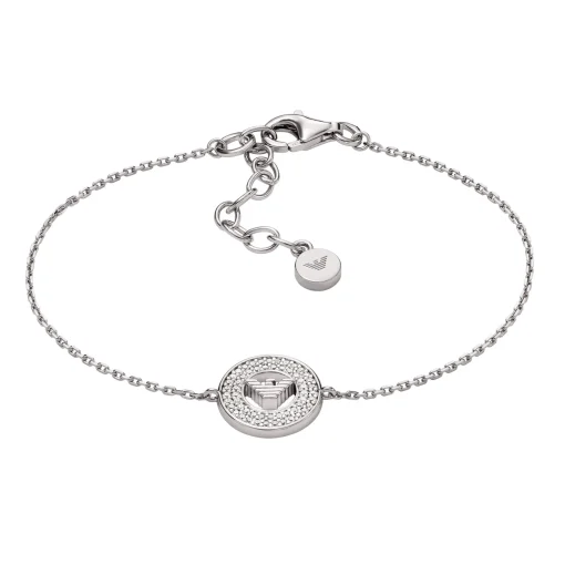 Emporio Armani Silver Cubic Zirconia Bracelet