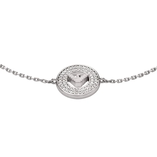 Emporio Armani Silver Cubic Zirconia Bracelet