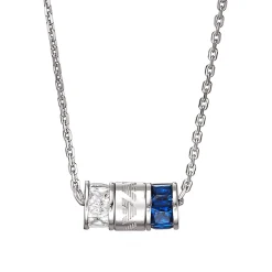 Emporio Armani Silver Cubic Zirconia Ladies Necklace