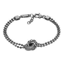 Emporio Armani Stainless Steel Interlocking Bracelet