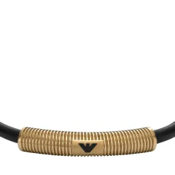 Emporio Armani Stainless Steel Black Bracelet