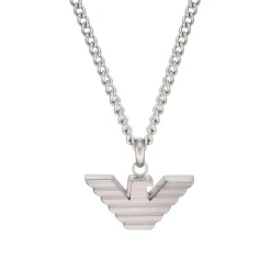 Emporio Armani Stainless Steel Logo Men’s Necklace