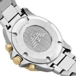 Emporio Armani World Explorer 43mm Stainless Steel and Yellow Gold Tone Chronograph Men's Watch