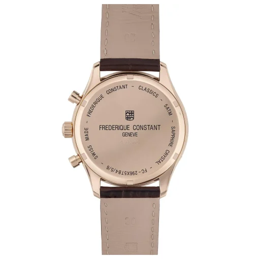 Frederique Constant Classics Chronograph Triple Calendar 40mm Rose Gold PVD Men’s Watch