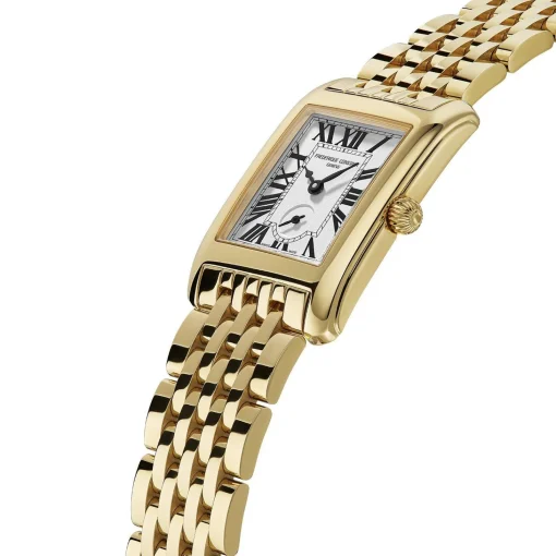 Frederique Constant Classics Carree Small Seconds 36mm Yellow Gold Plated Ladies Watch