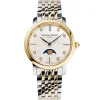 Frederique Constant Classics Slimline Moonphase 30mm Stainless Steel and Yellow Gold PVD Ladies Watch
