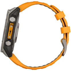 Garmin Fenix 8 AMOLED 47mm Multisport GPS Orange Silicone Strap Smartwatch
