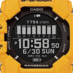 G-Shock Rangeman 53mm Yellow Resin Strap Solar Powered Men’s Watch