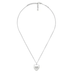 Gucci Blind For Love Silver Heart Necklace