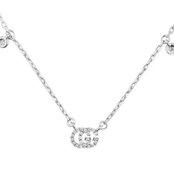 Gucci GG Running 18ct White Gold Diamond Necklace