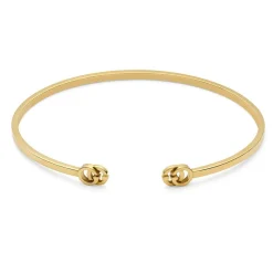 Gucci GG Running 18ct Yellow Gold Cuff Bangle