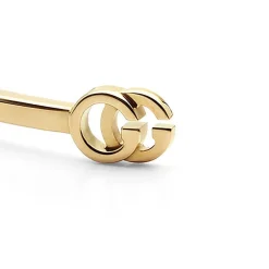 Gucci GG Running 18ct Yellow Gold Cuff Bangle