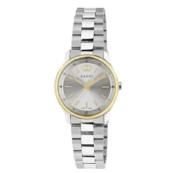 Gucci G-Timeless 29mm Stainless Steel and Yellow Gold Diamond Ladies Watch