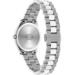 Gucci G-Timeless 29mm Stainless Steel and Yellow Gold Diamond Ladies Watch