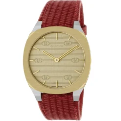 Gucci 25H 34mm 18ct Yellow Gold Watch