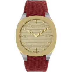 Gucci 25H 34mm 18ct Yellow Gold Watch
