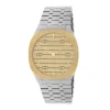 Gucci 25H 34mm Stainless Steel and Gold Plated Watch